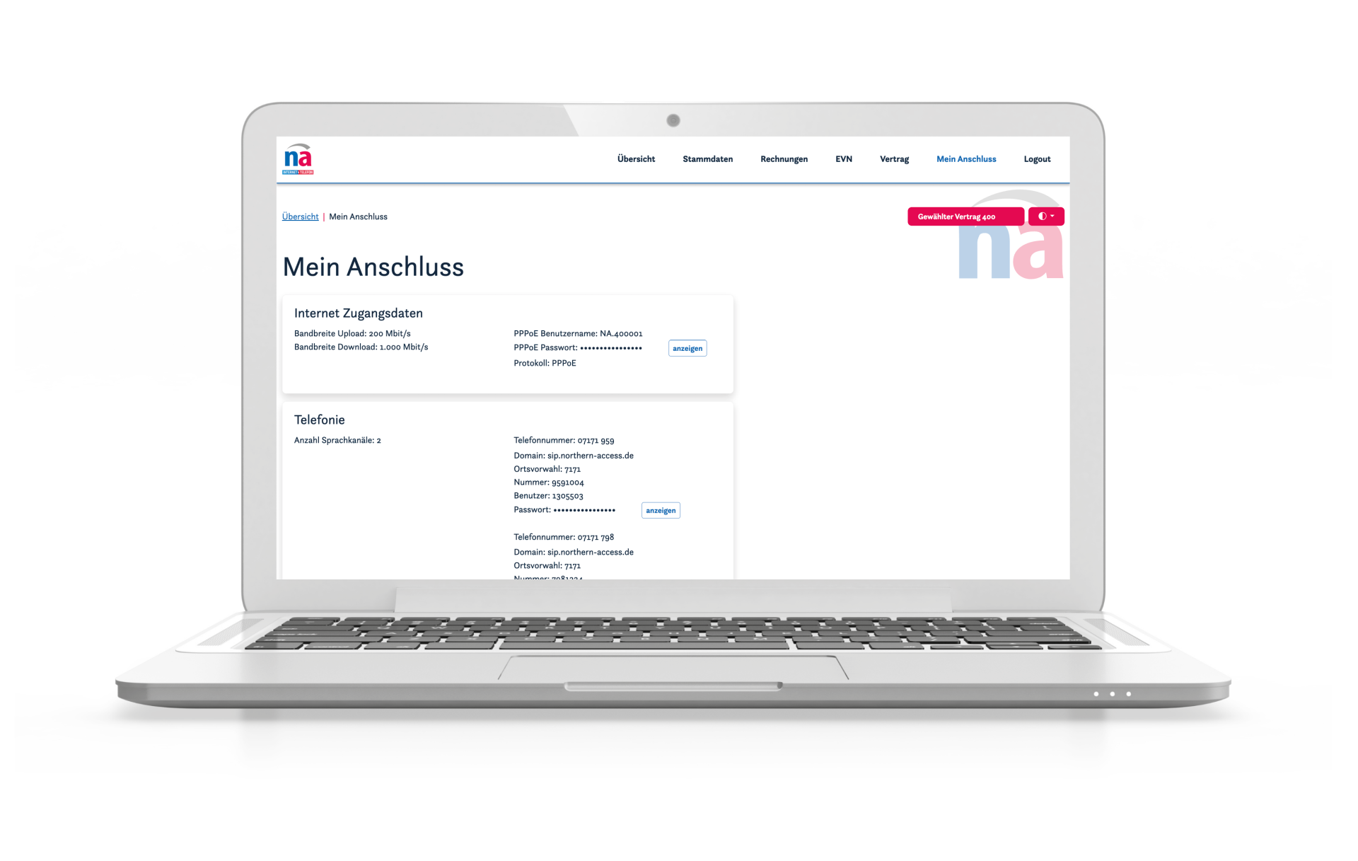 Kundenportal - Mein Anschluss