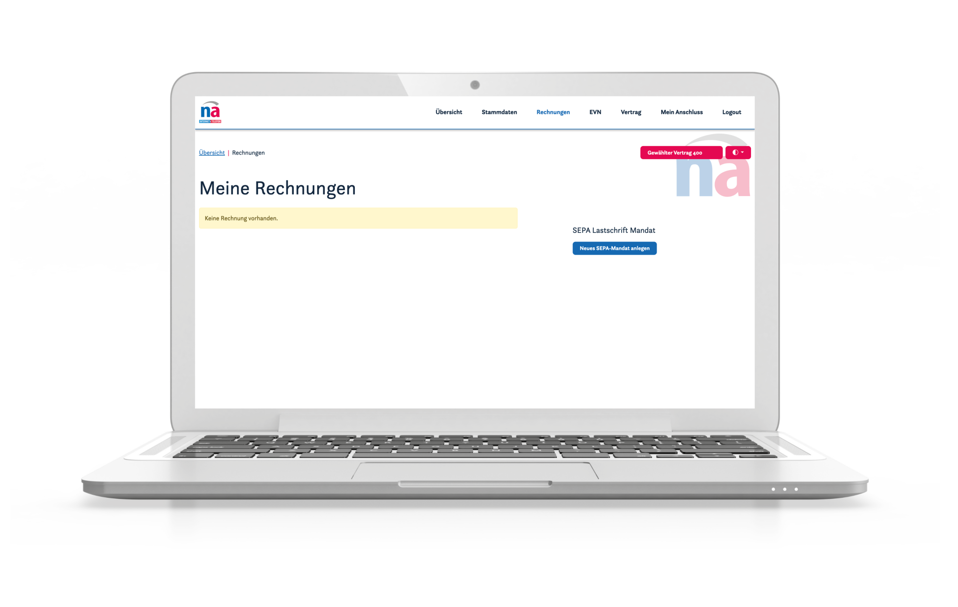 Kundenportal &ndash; Meine Rechnungen